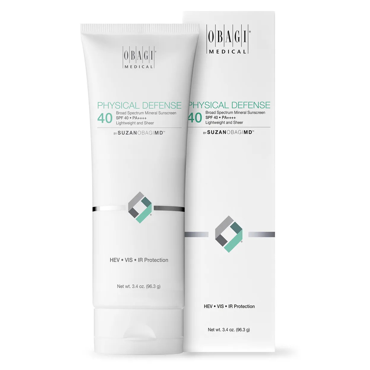 Kem chống nắng vật lý SuzanObagiMD Physical Defense Broad Spectrum SPF 40/PA++