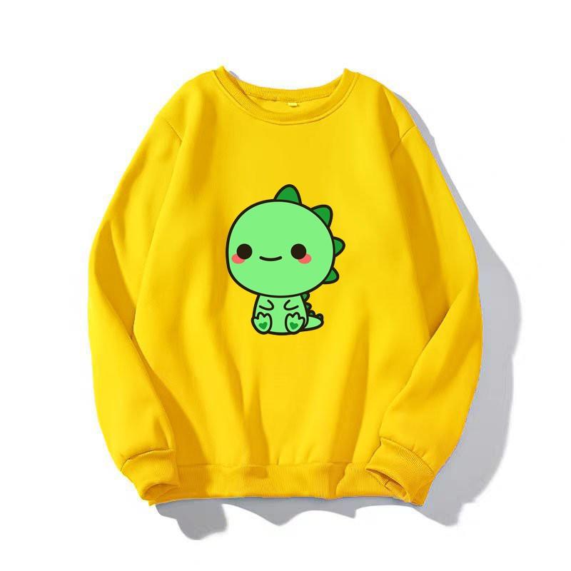 ÁO SWEATER IN KHỦNG LONG XANH