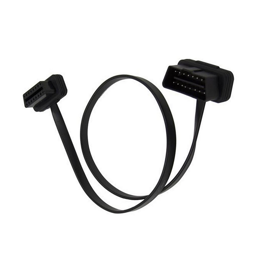 OBD2  16 Pin Male to Female Extension Diagnostic Extender Cable Flat