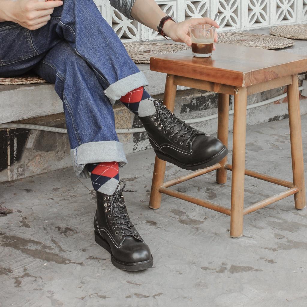 Tất Vớ Nam Quả Trám 2, Vớ Cao Cổ Đi Giày Tây Công Sở, Tất Cao Cổ Chất Liệu Cotton Cao Cấp Hàng Dệt Kim Xuất Khẩu Camcam