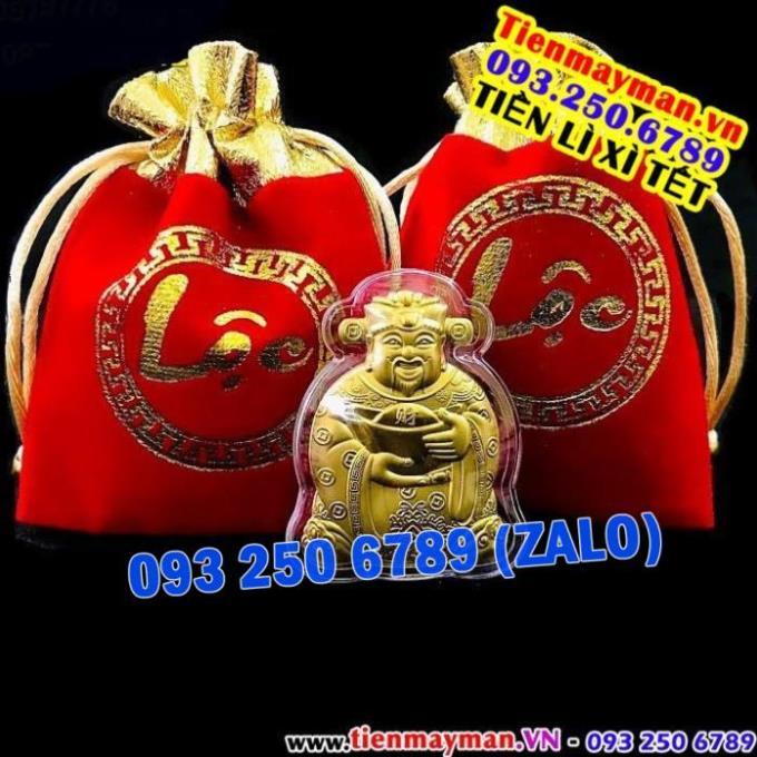 Ông Thần Tài Mạ Vàng Kèm Túi Gấm Phúc Lộc, Làm Quà Tặng Cực Vip Ngày Vía Thần Tài Mùng 10