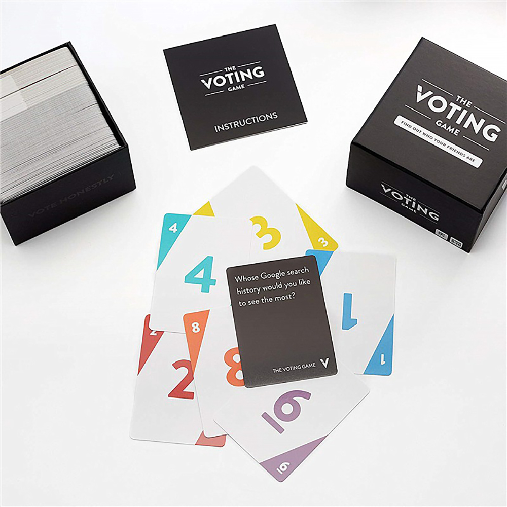 Board Game The Voting Game Bộ Trò Chơi Thẻ Bỏ Phiếu Vui Nhộn