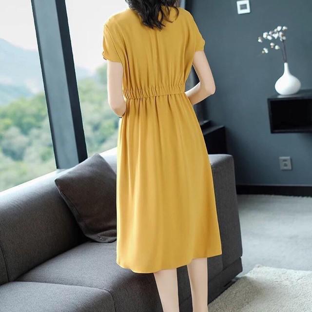 Đầm Suông Dài Có Viền