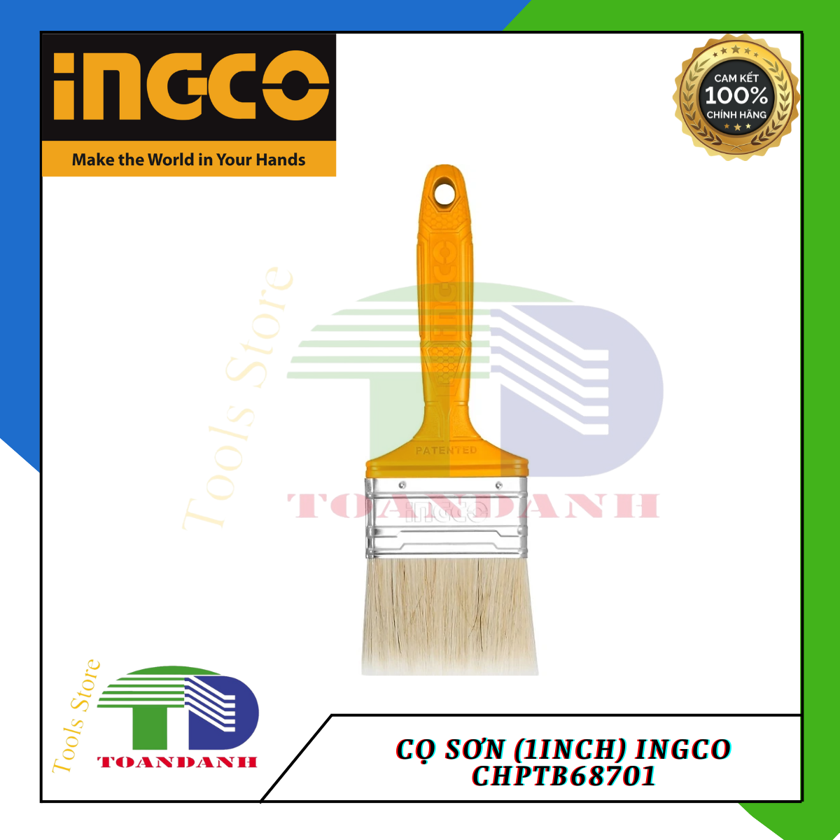 Cọ sơn (1inch) Ingco CHPTB68701