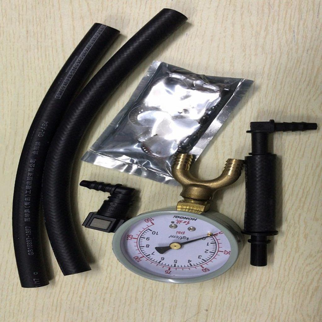 Universal Petrol  Fuel Pressure Gauge Tester Pump Diagnostic Tool Kit