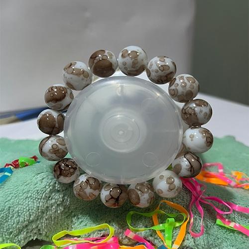 Vòng tay chuỗi đá thiên nhiên nhiều màu 12li