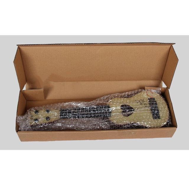 Đồ chơi đàn guitar mini vân gỗ cho trẻ tập chơi đàn