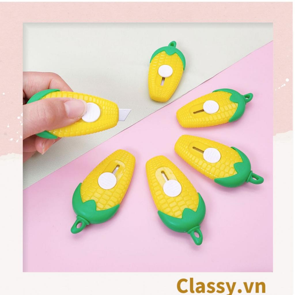 Dao rọc giấy Classy nhỏ gọn 7CM, hình củ cà rốt màu cam PK1214