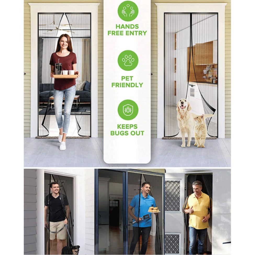 Home and Garden - Rèm cửa tự động rèm cửa chống muỗi côn trùng gắn bằng từ tính nam châm -
