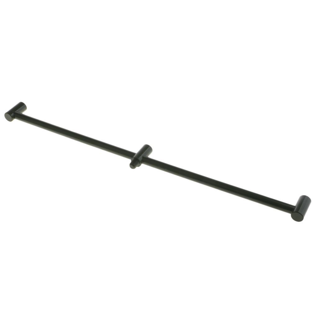 2x Metal Carp Fishing Buzz Bar Fishing Rod Pod Holder Buzzer Bar For 3 Rods