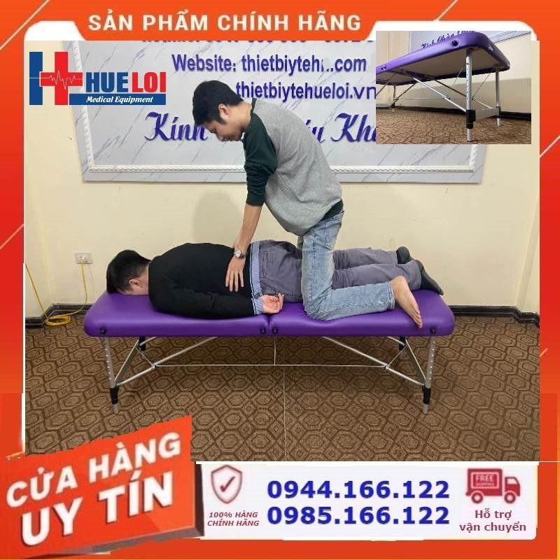 Giường Massage Gấp Gọn Xoa Bóp Bấm Huyệt Chân Nhôm