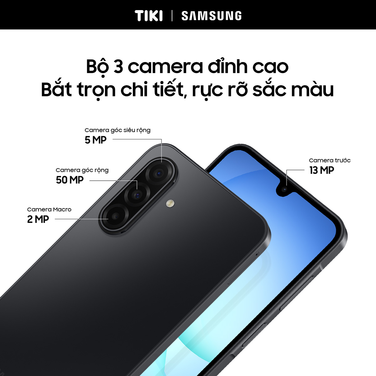 Điện Thoại Samsung Galaxy A17 5G (8/128GB), Camera 50MP &amp; IOS, Kính Cường Lực Gorilla Victus, AI Gemini - Hàng Chính Hãng