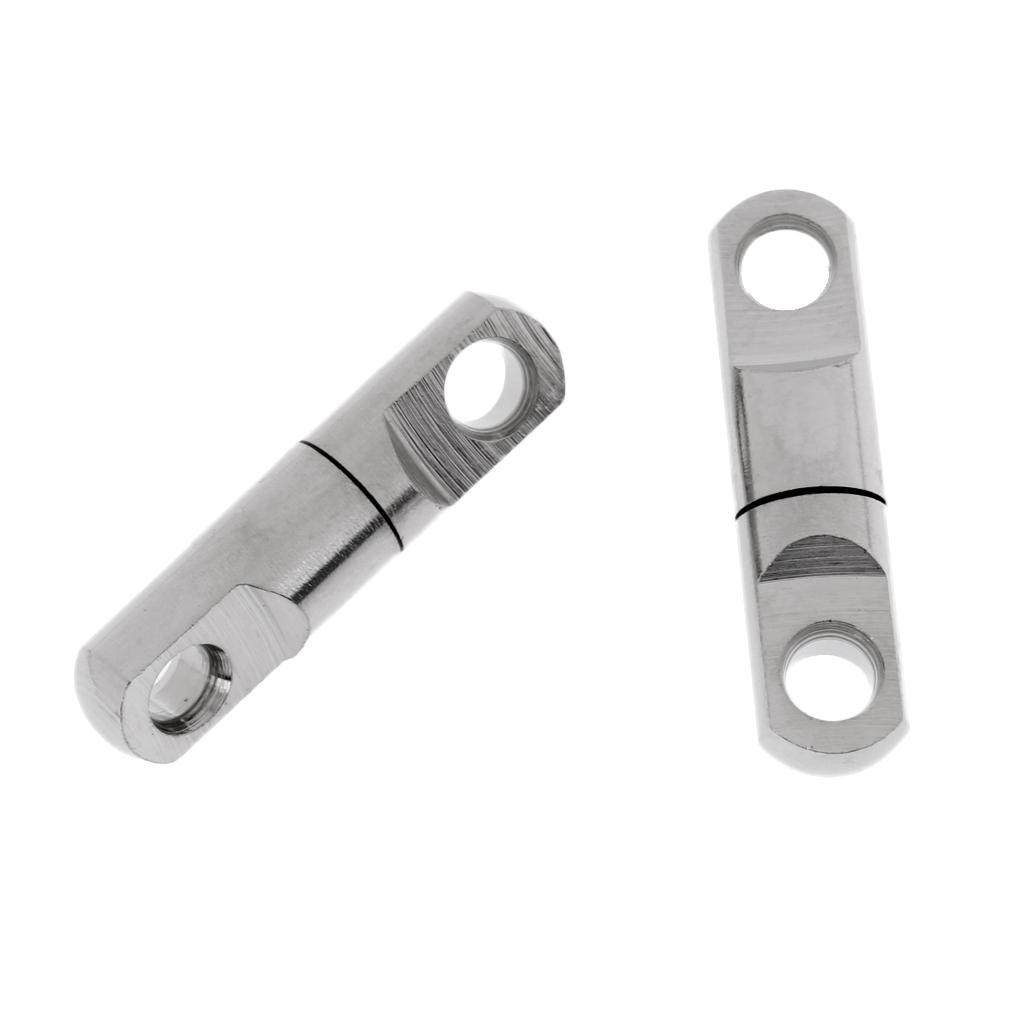 20pcs Silver Rotary Ring Bearing Swivel Heavy Duty Fishing Swivels Fishing Tool 2 Size