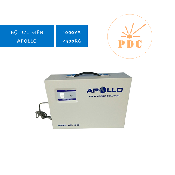 Bộ Lưu Điện Cửa Cuốn Apollo APL1000 sử dụng cửa dưới 500kg - hàng nhập khẩu