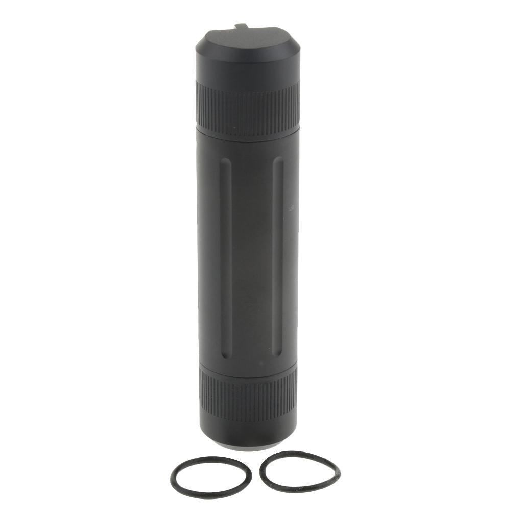 2X Aluminum Leakproof Pill Box Bottle Containers Travel Camping