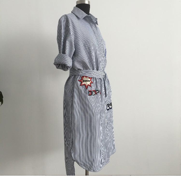 Đầm Váy Nữ Sơ Mi Thêu Phối - QA0037