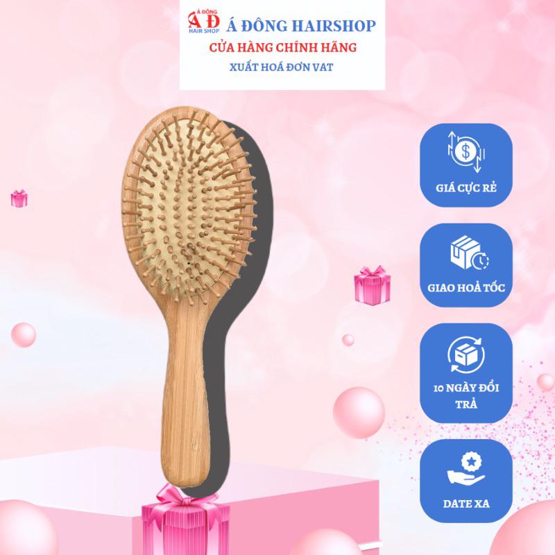 LƯỢC GỖ DAVINES CHẢI MASSAGE THƯ GIẢN DA ĐẦU GIẢM RỤNG TÓC