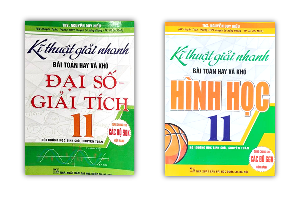 Sách - Combo kĩ thuật giải nhanh bài toán và khó đại số giải tích + Hình học 11 ( HA )