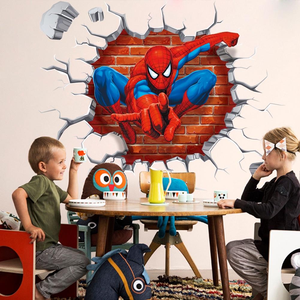 Decan siêu anh hùng Người nhện - decal spider man mẫu số 5 AmyShop (40 x 45 cm)