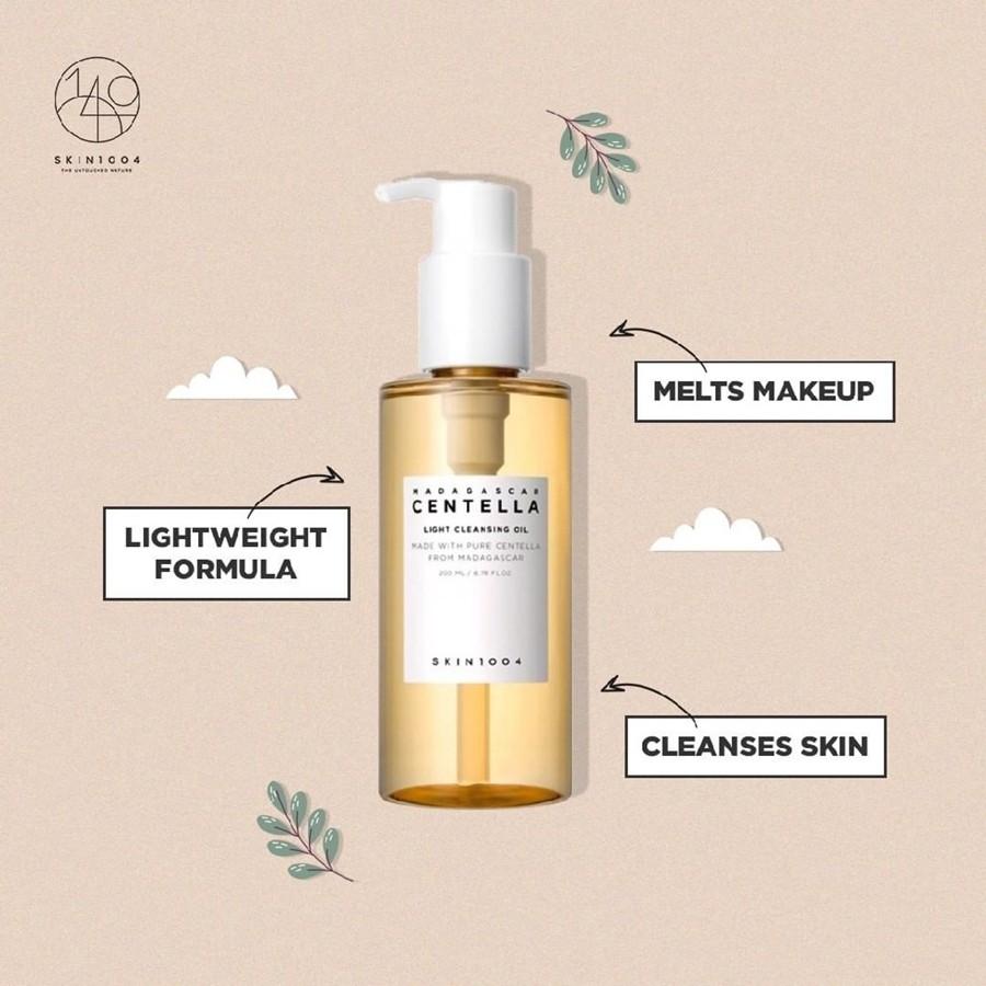 Dầu tẩy trang làm sạch nhẹ nhàng chống viêm Skin1004 madagascar centella light cleansing oil 200ml