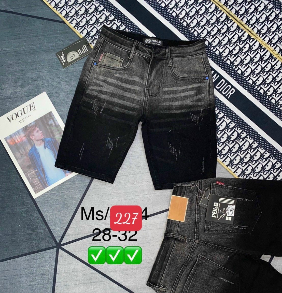 Quần Short Jean Nam, Quần Short Năng Động, Đường Phố, Thời Trang Cao Cấp MS227