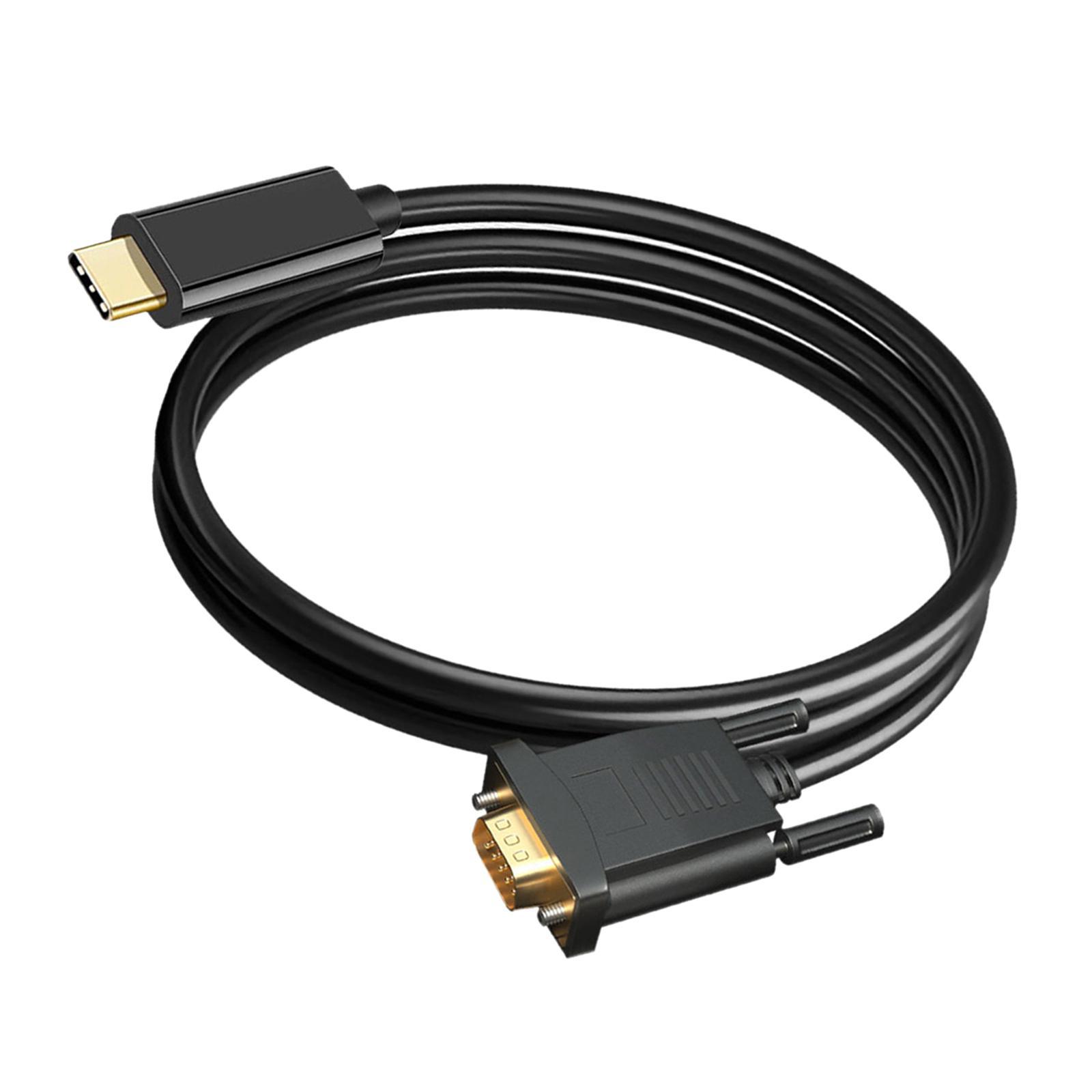 USB 3.1 to VGA Male Adapter Cable, Video Converter Cord for Pro Projector