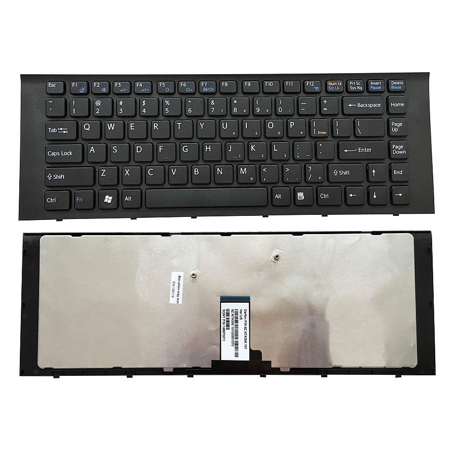 Bàn Phím Dùng Cho Laptop Sony Vaio VPCEG Series, PCG-61911L, PCG-61913L Có Khung