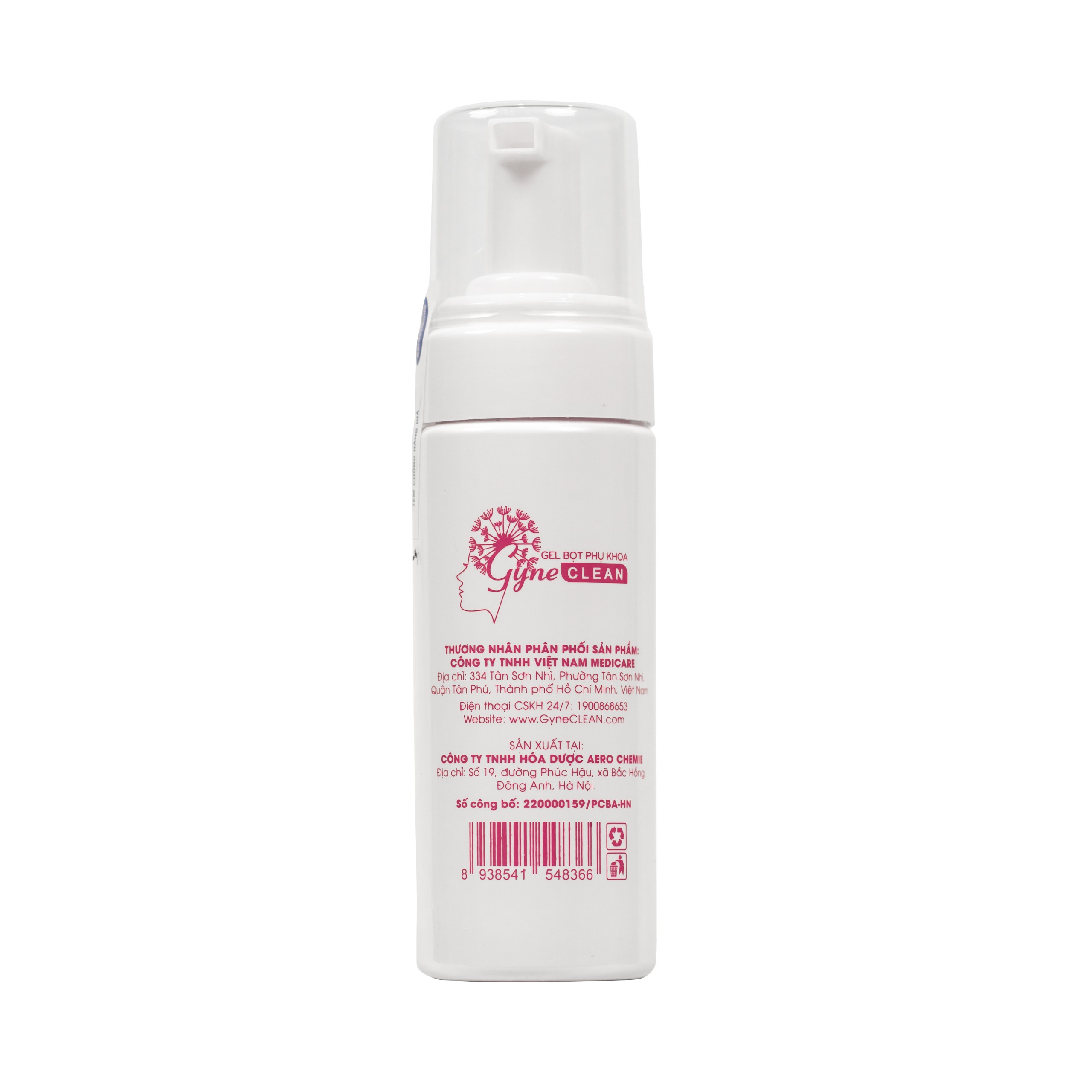 Bọt phụ khoa Việt Nam Medicare-GEL BỌT PHỤ KHOA Gyne CLEAN