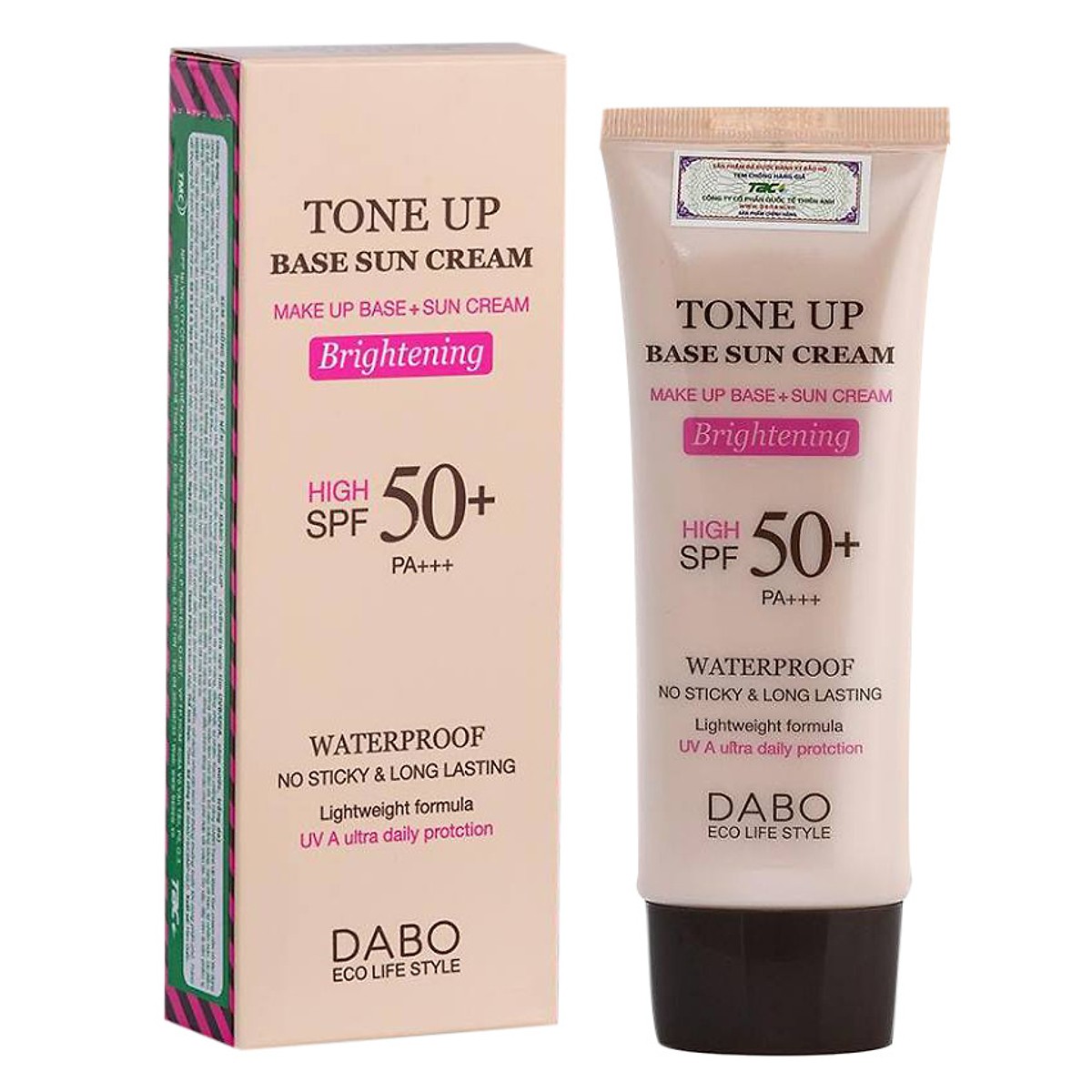 Kem Chống Nắng Dabo Tone Up Base Sun Cream (70ml) - Hàng Chính Hãng [ Tặng bút bi mực nước ]