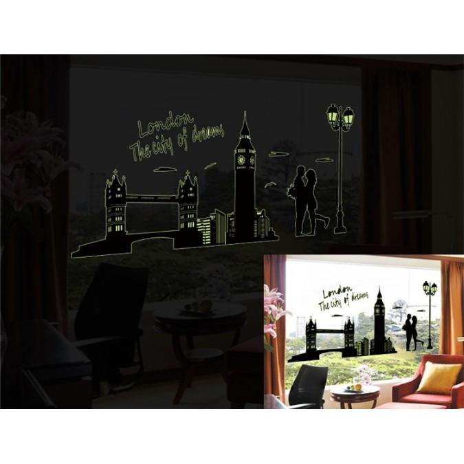 Decal trang trí Thành Phố LONDON- Dạ Quang