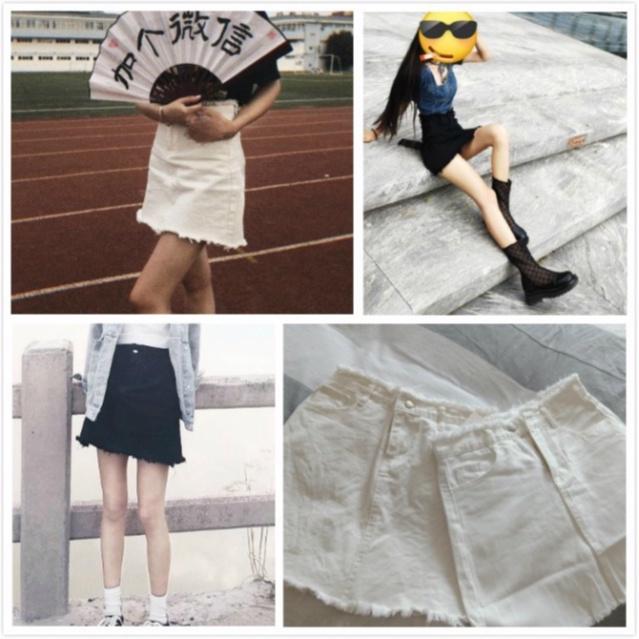 Chân váy chữ a dáng ngắn Cun Fashion chất liệu kaki jean co giãn kèm lót trong 3 size S/M/L Cao cấp