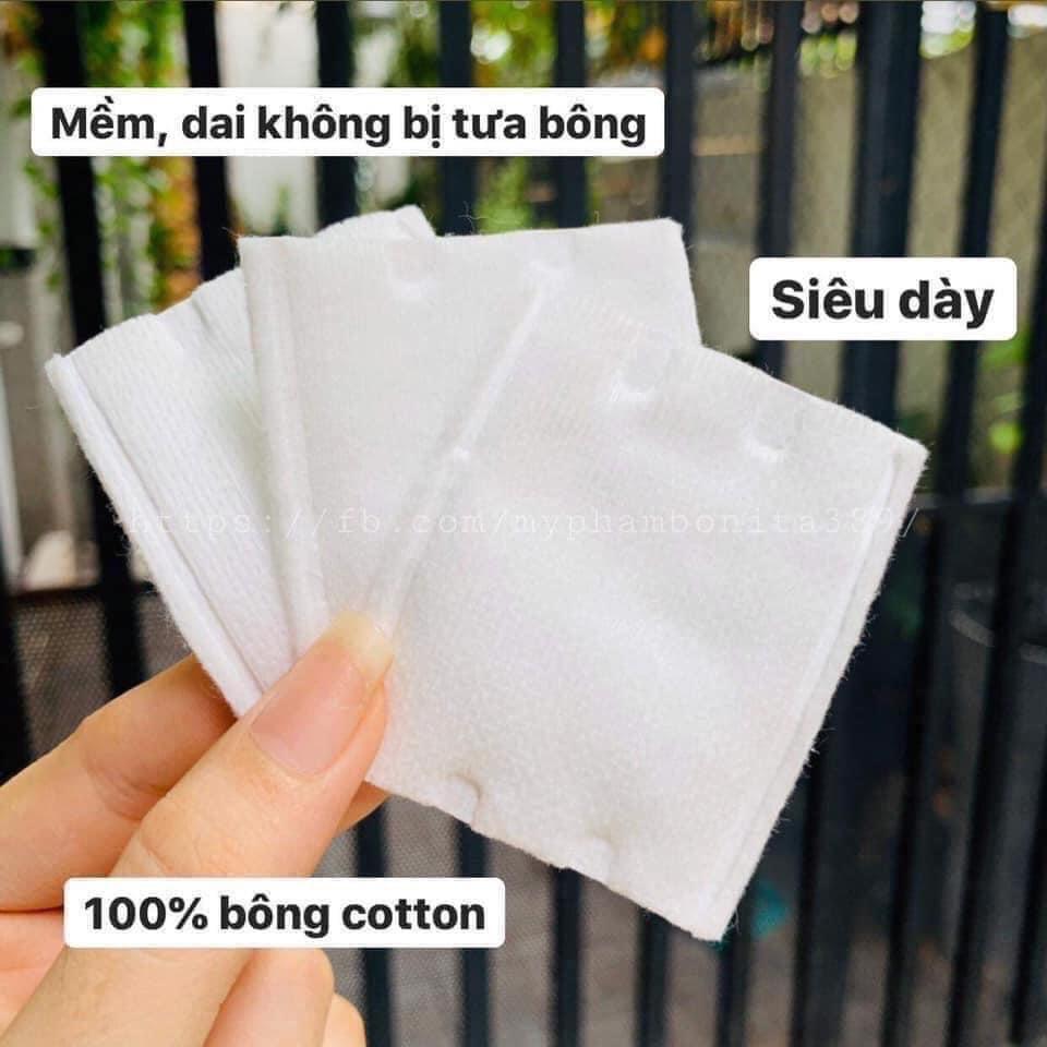 Bông Tẩy Trang 3 Lớp 222 Miếng Lameila Bông Trang Điểm 3 Lớp Cotton Pads siêu dày thấm hút cực tốt