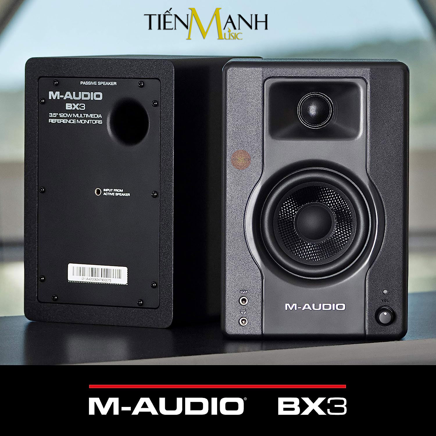 [Một Cặp] Loa Kiểm Âm M-Audio BX3 (120W) - MAudio Studio Monitor Speaker Hàng Chính Hãng - Kèm Móng Gẩy DreamMaker