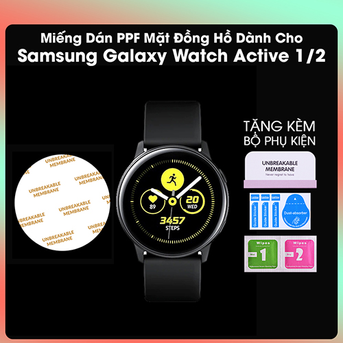 Miếng Dán PPF Màn Hình Dành Cho Samsung Galaxy Watch Active 1 / Active 2- Hàng Chính Hãng