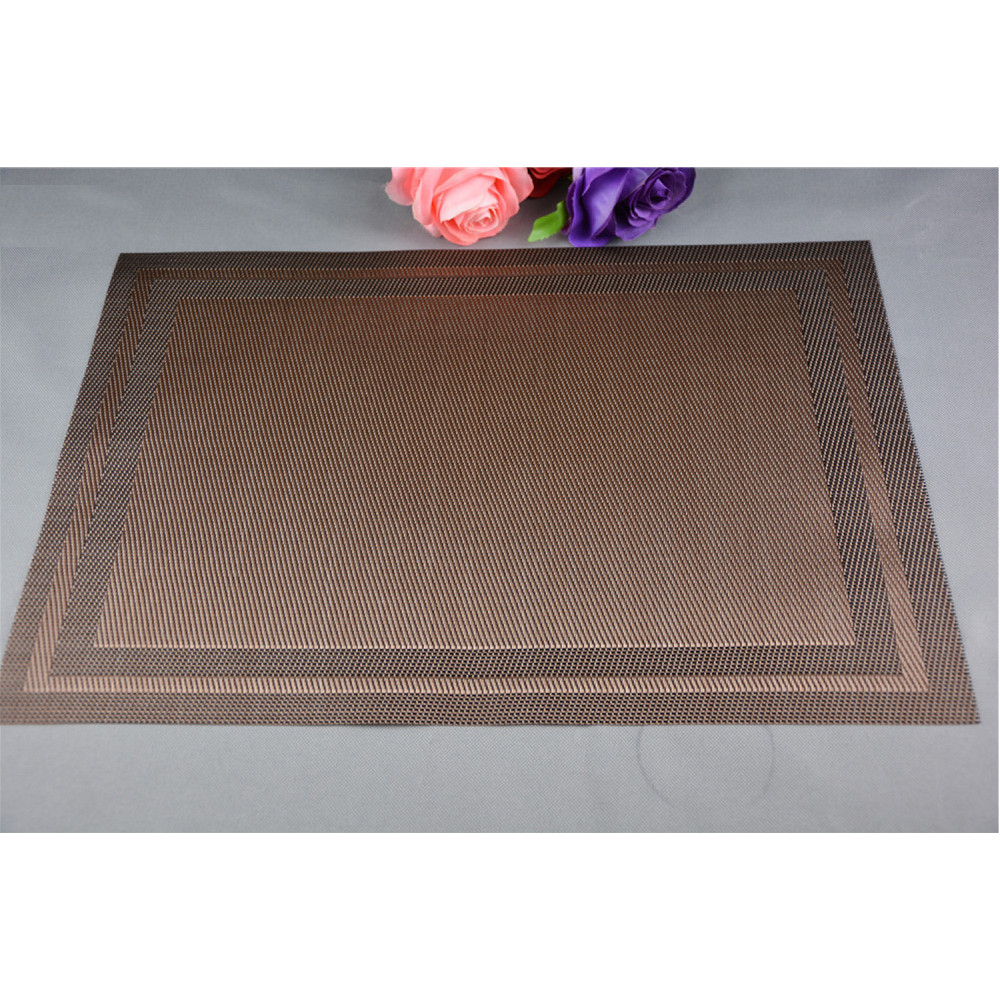 Combo 2 tấm lót bàn ăn placemat viền kẻ 30x45cm