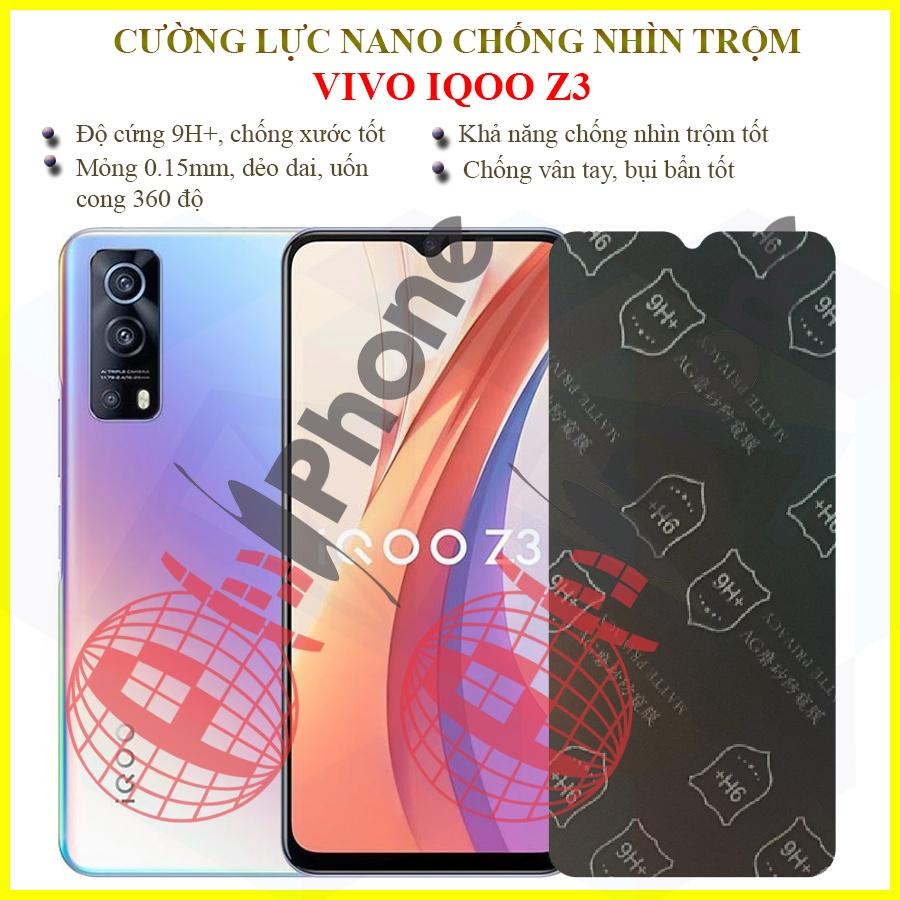 Dán chống nhìn trộm dành cho  Vivo IQOO 3 - Dán cường lực dẻo nano 9H+