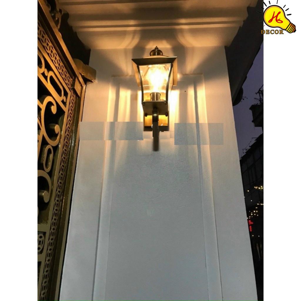 Đèn tường kính đồng ngoài trời HQ - mã TKD081 - chiếu sáng vàng lý tưởng, tiết kiệm điện, dễ bảo trì HQ DECOR (HÀNG NHẬP KHẨU)