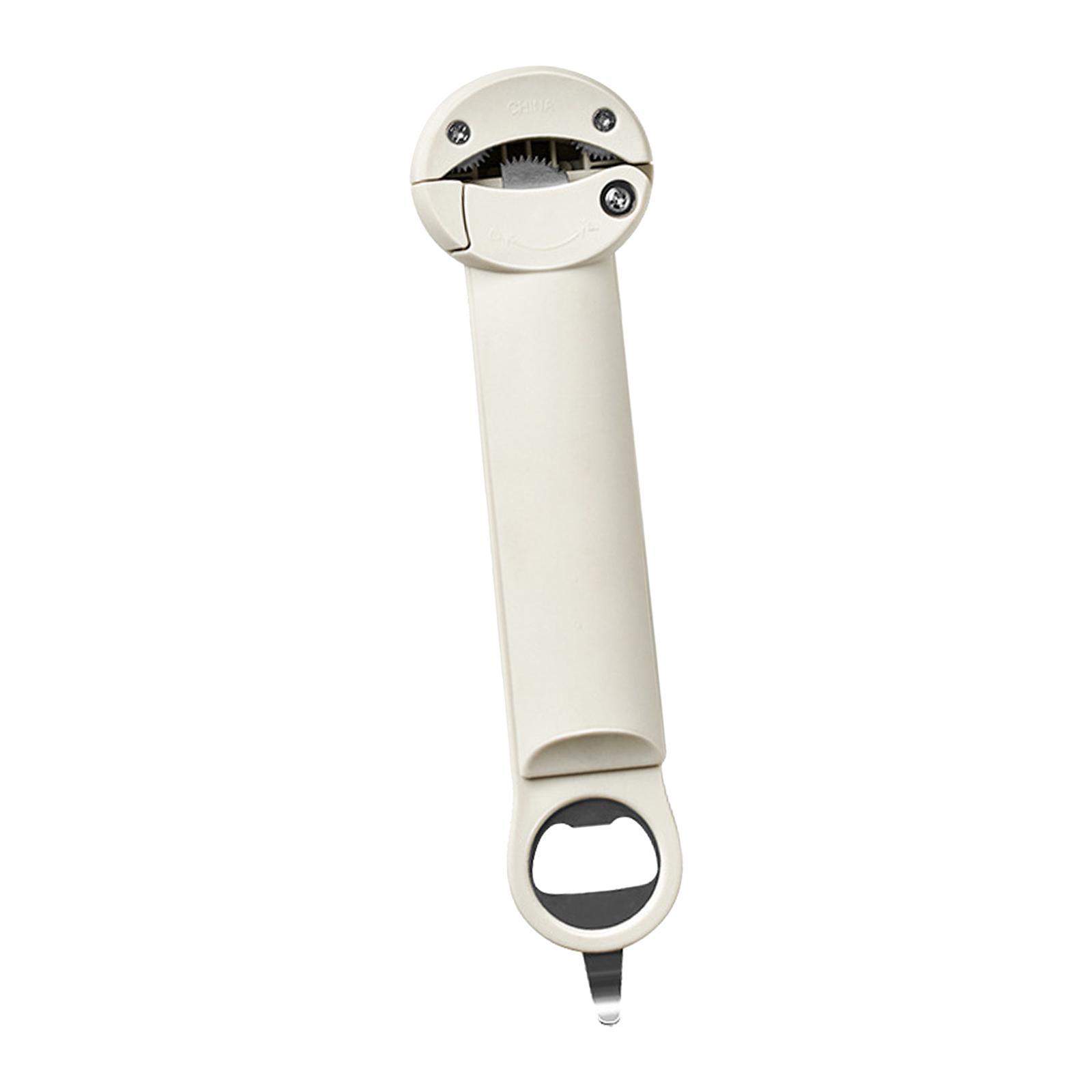 Manual Can Opener Adjustable Effortlessly Anti Slip Jars Openers