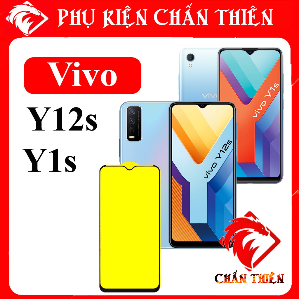 Kính Cường lực dành cho Vivo Y12s Y1s Full Màn Hình Trong Suốt 21H 9D Cảm ứng mượt mà