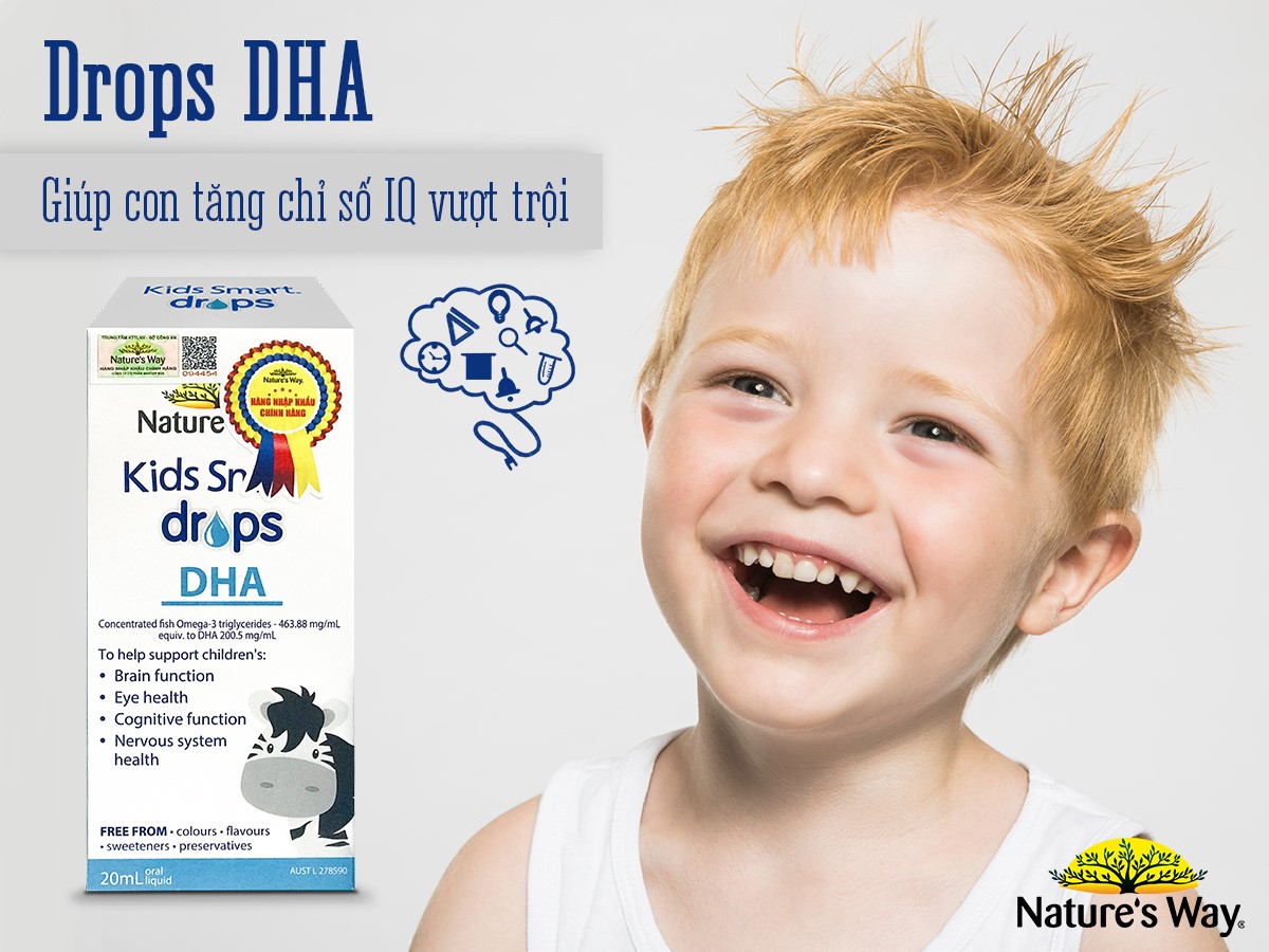 Kids smart drops dha - siro bổ sung dha dạng nước