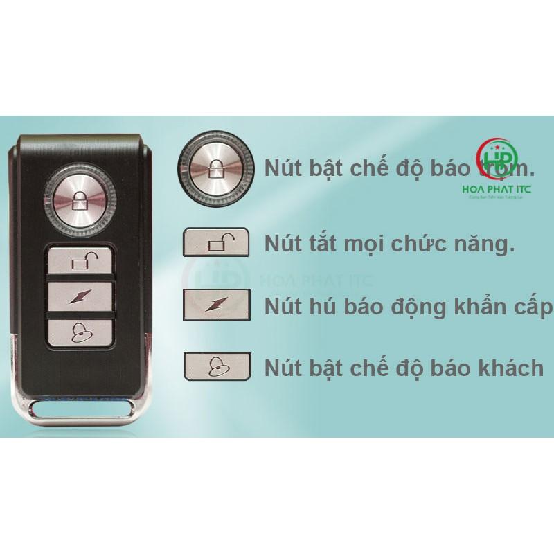 Thiết bị chống trộm gắn cửa, báo trộm gắn cửa kèm remote Komax KM-C05 - Hàng chính hãng