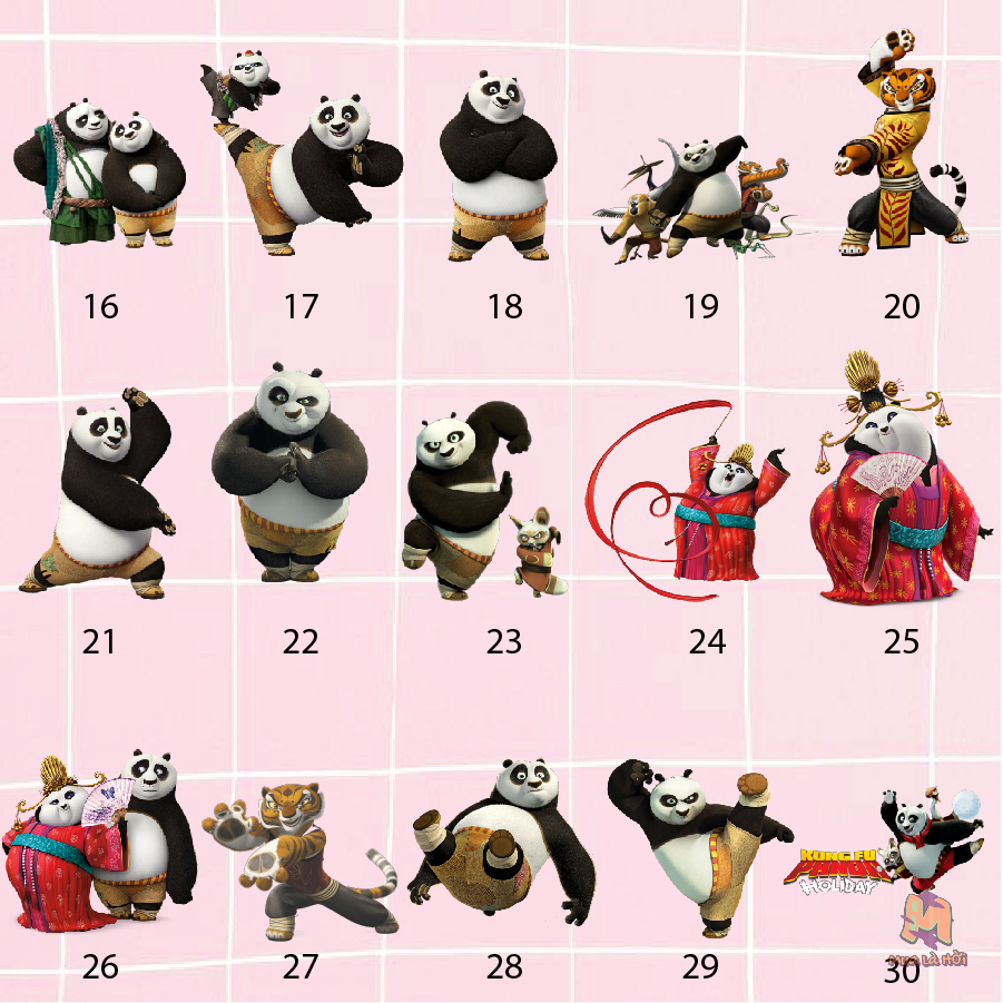 Túi Tote in hình chủ đề Kung Fu Panda