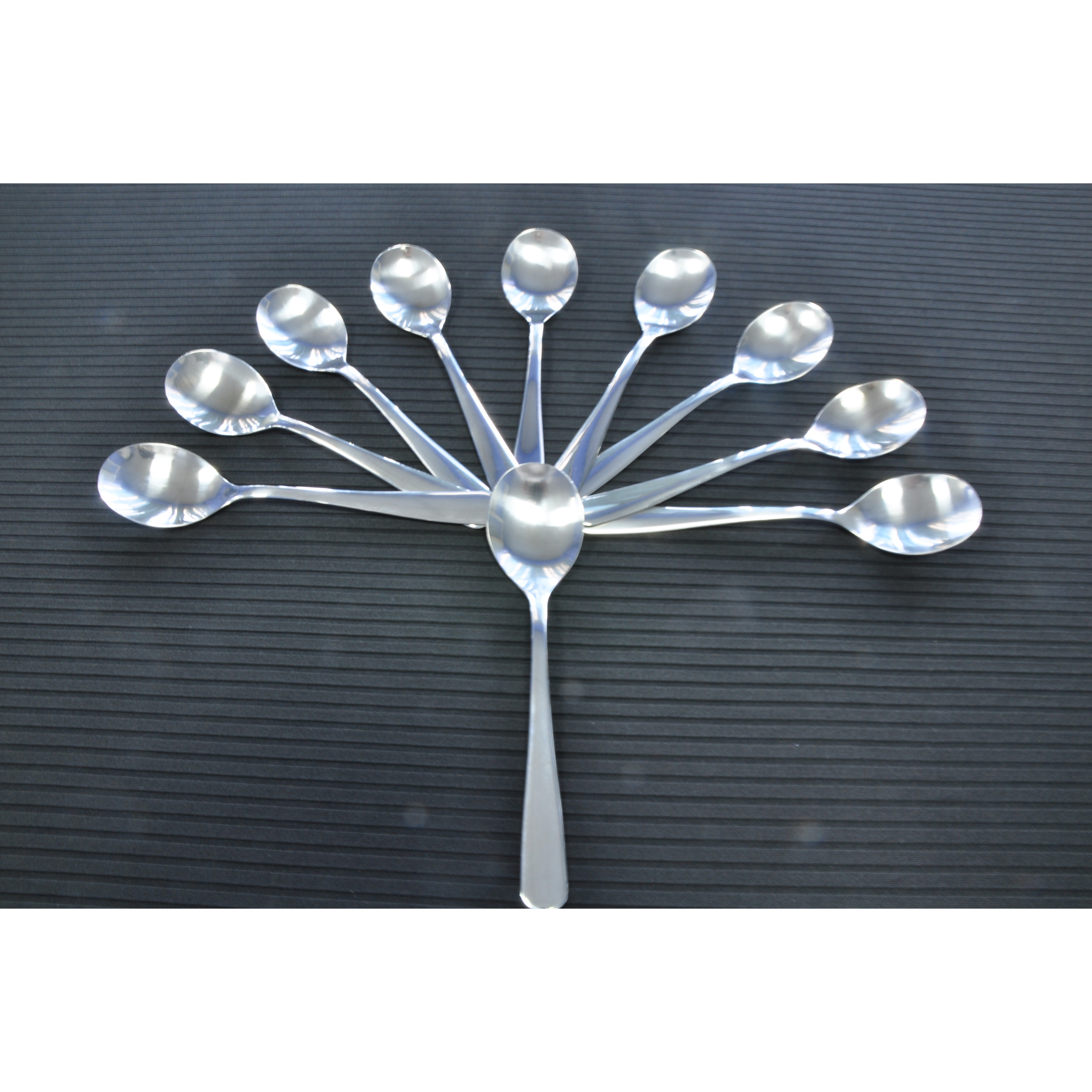 Bộ 10 muỗng/thìa soup/ăn cơm Daily - VTK, inox 430 sáng bóng- Soup Spoon VTK