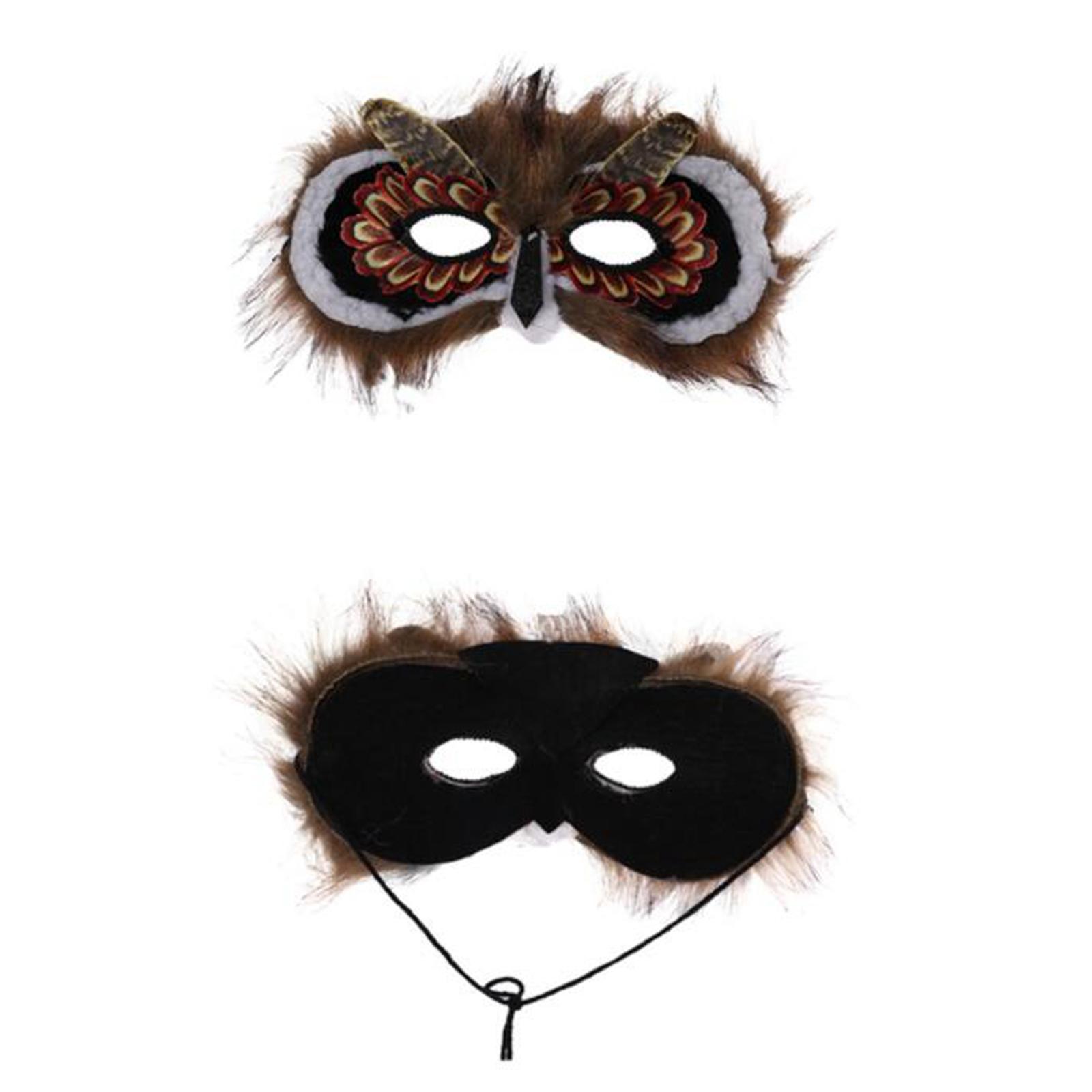 Creative Animal Owl Mask Wings, Cosplay Role Play Costume Face Cover for Performance Festival Girls Fancy Dress Men
