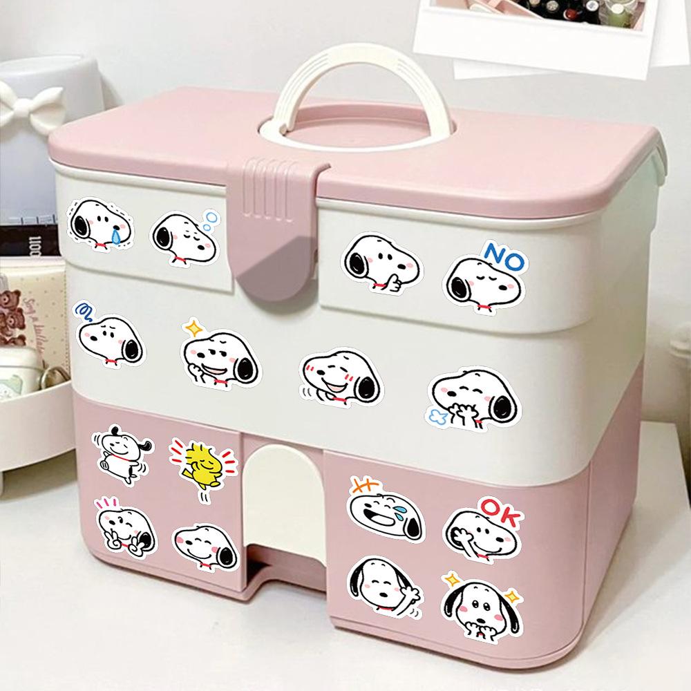 Sticker SNOOPY ICON hoạt hình trang trí mũ bảo hiểm,guitar,ukulele,điện thoại,sổ tay,laptop-mẫu S137