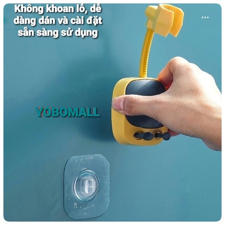 Giá Đỡ Vòi Hoa Sen Gắn Tường Xoay 360 Độ Tiện Lợi Không Cần Đục Lổ