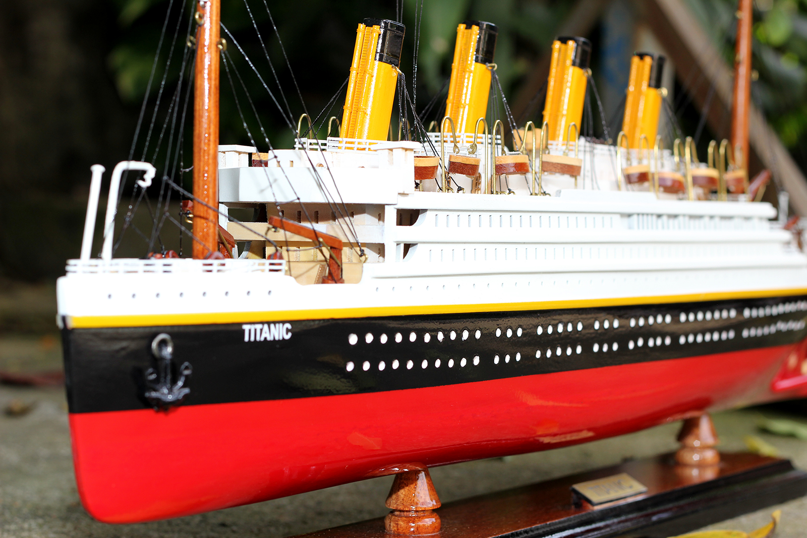 Mô hình tàu Titanic size 60cm (gỗ tự nhiên, hàng xuất khẩu), du thuyền gỗ trang trí, đồ sưu tầm cao cấp