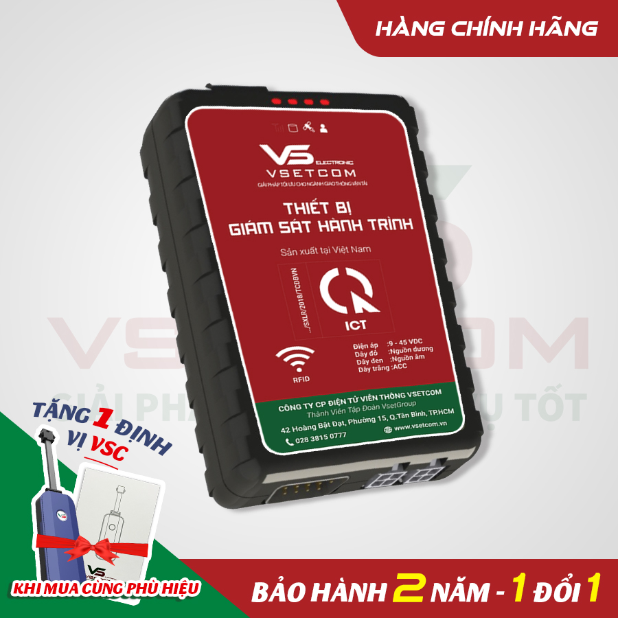 Thiết Bị Giám Sát Hành Trình VSC 4G Hợp Chuẩn Chính Hãng Bộ Định Vị Xe Kinh Doanh