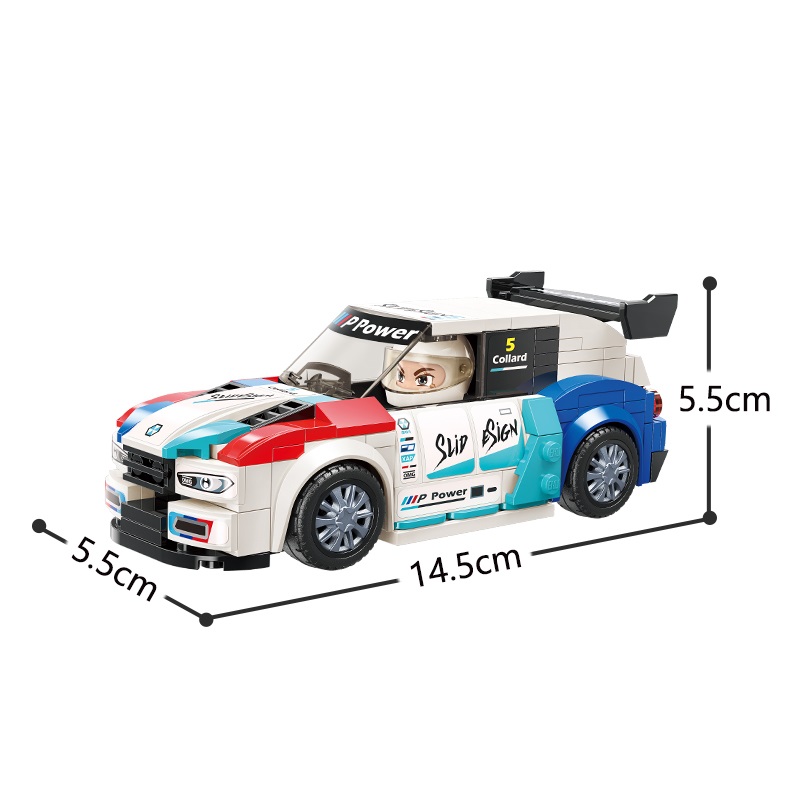 Đồ chơi lắp ráp Qman 4203 - Trạm bảo trì xe đua cấp tốc