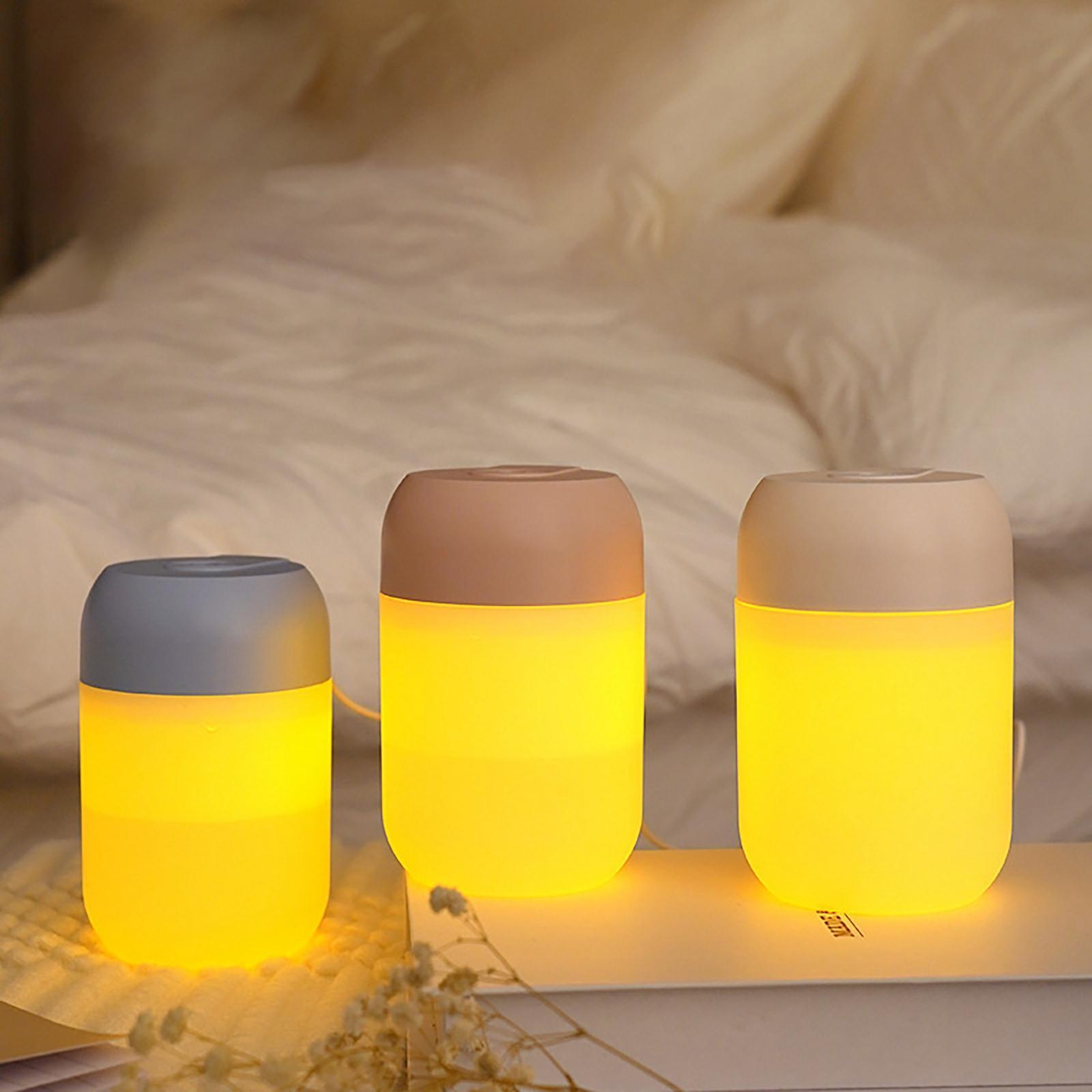 Mini Air Humidifier Night Lamp Cool Mist Single Mouth Aroma Diffuser for Car Auto-Off